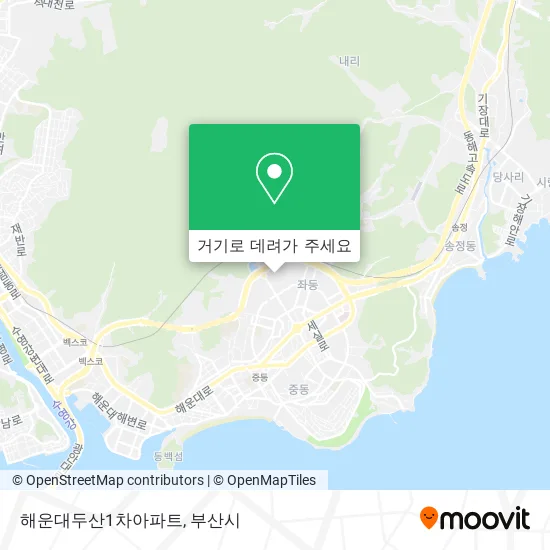 해운대두산1차아파트 지도