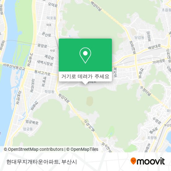 현대무지개타운아파트 지도