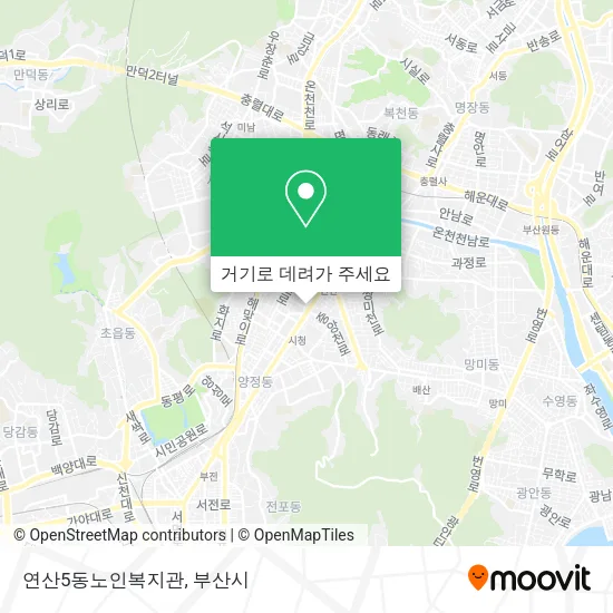 연산5동노인복지관 지도