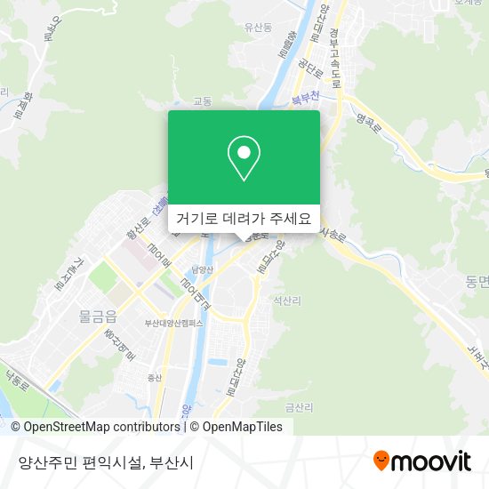 양산주민 편익시설 지도
