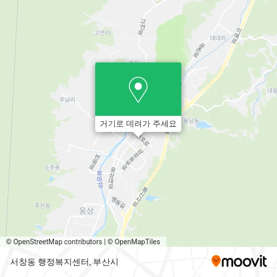 서창동 행정복지센터 지도
