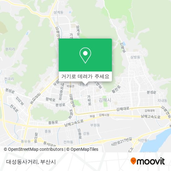 대성동사거리 지도