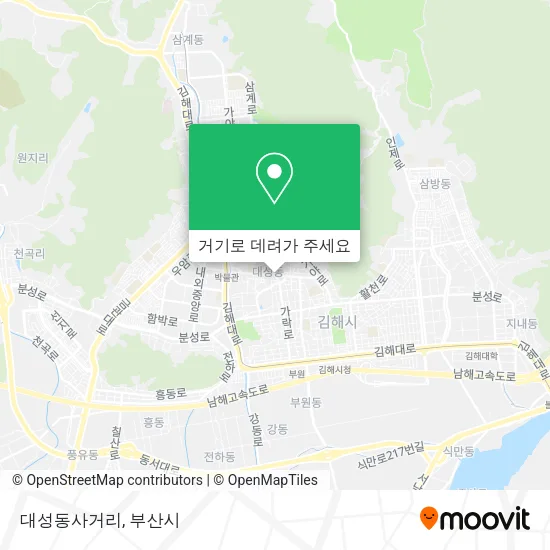 대성동사거리 지도