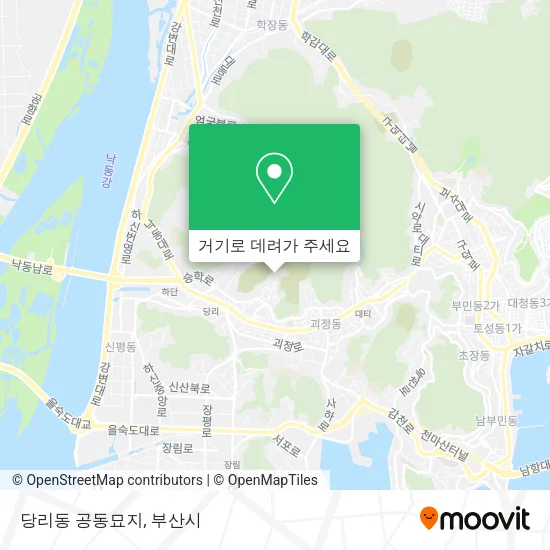 당리동 공동묘지 지도