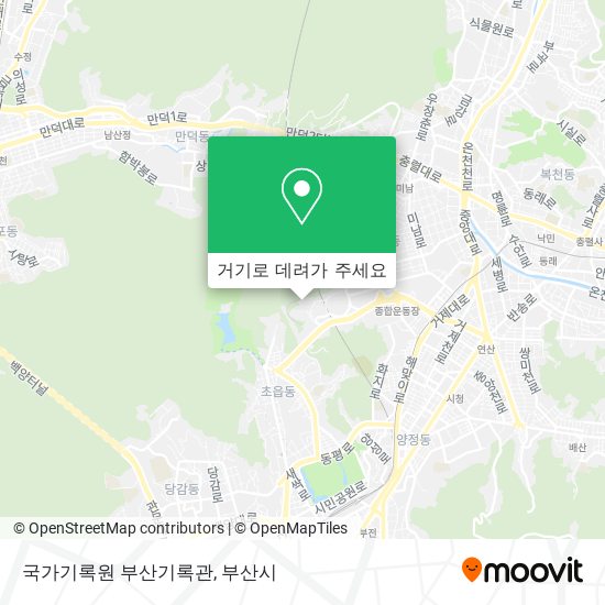 국가기록원 부산기록관 지도