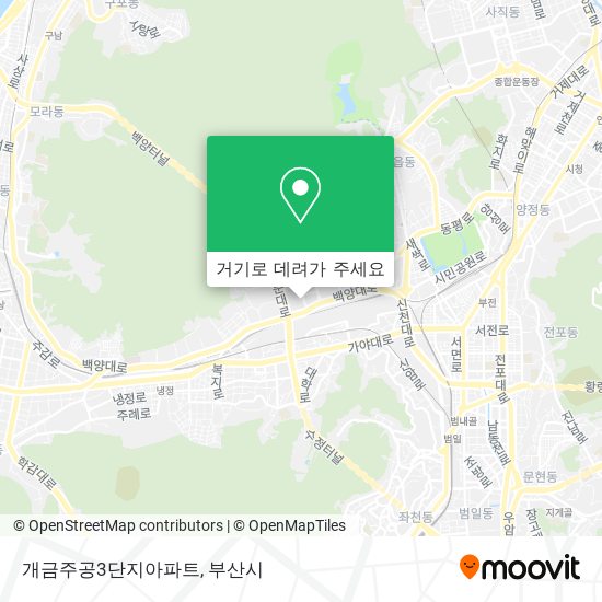 개금주공3단지아파트 지도
