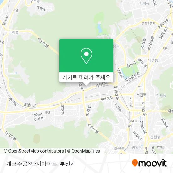 개금주공3단지아파트 지도