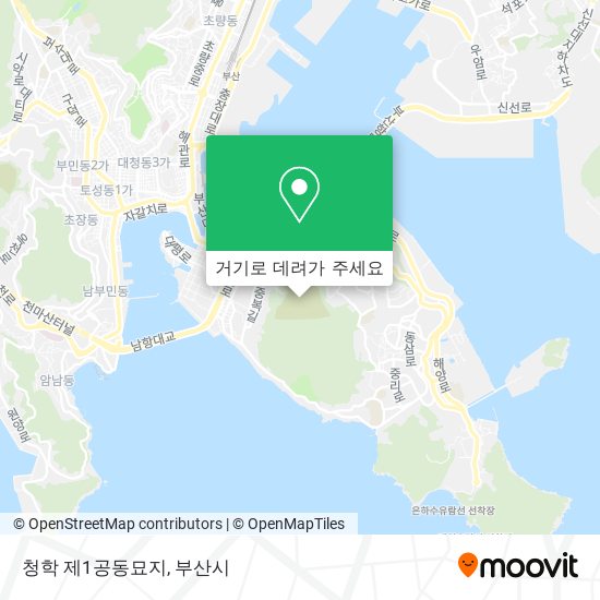 청학 제1공동묘지 지도