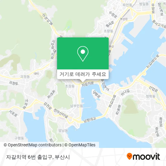 자갈치역 6번 출입구 지도