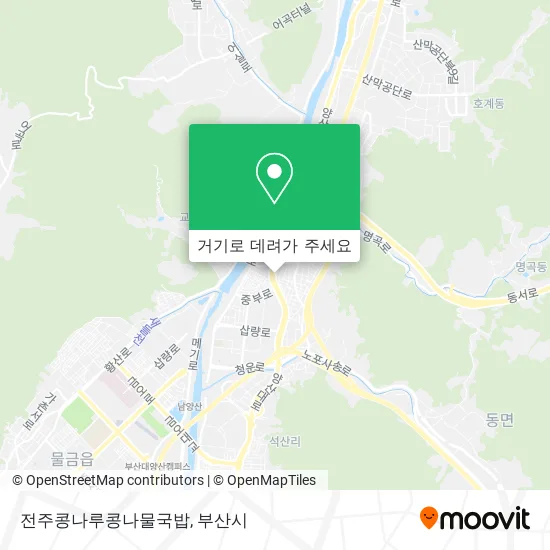 전주콩나루콩나물국밥 지도