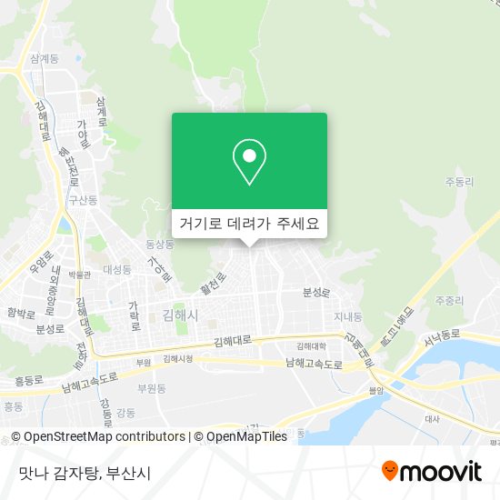 맛나 감자탕 지도
