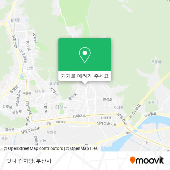 맛나 감자탕 지도