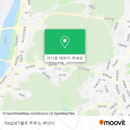Gs삼보1셀프 주유소 지도