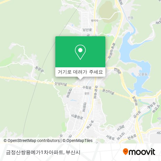 금정산쌍용예가1차아파트 지도