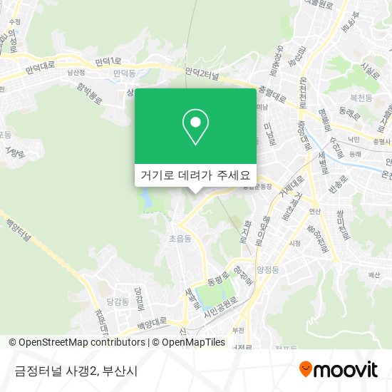 금정터널 사갱2 지도