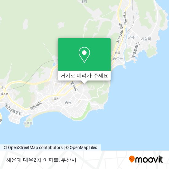해운대 대우2차 아파트 지도