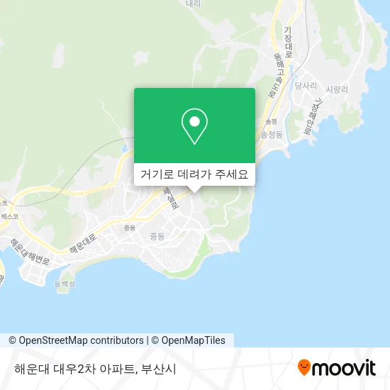 해운대 대우2차 아파트 지도