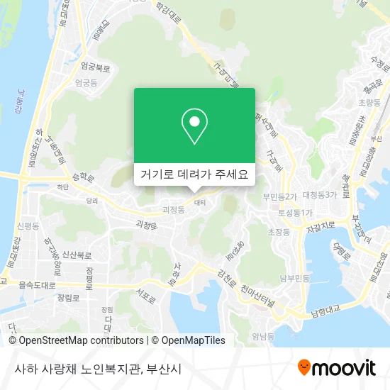 사하 사랑채 노인복지관 지도