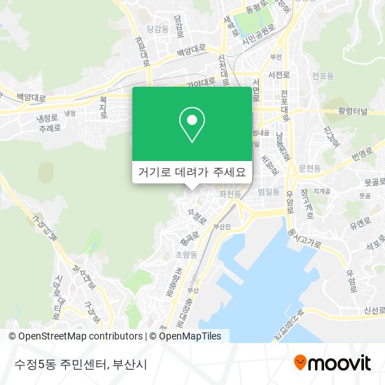 수정5동 주민센터 지도