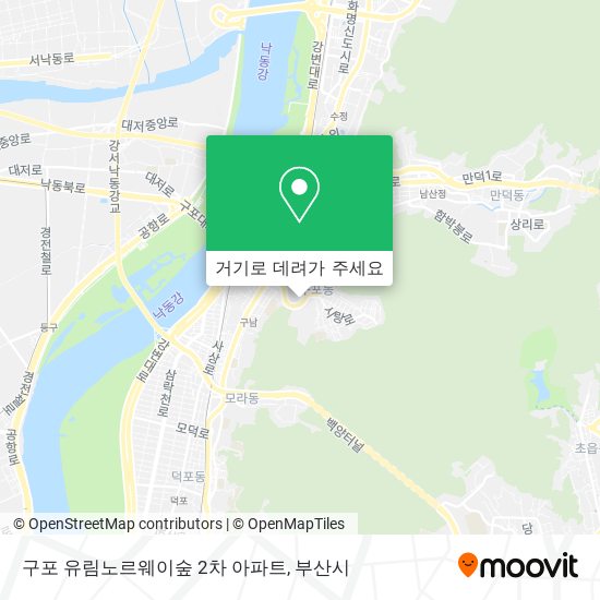 구포 유림노르웨이숲 2차 아파트 지도