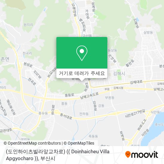 (도인하이츠빌라앞교차로) (( Doinhaicheu Villa Apgyocharo )) 지도