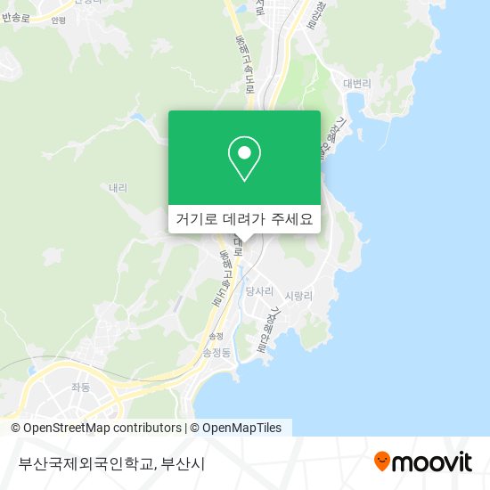 부산국제외국인학교 지도