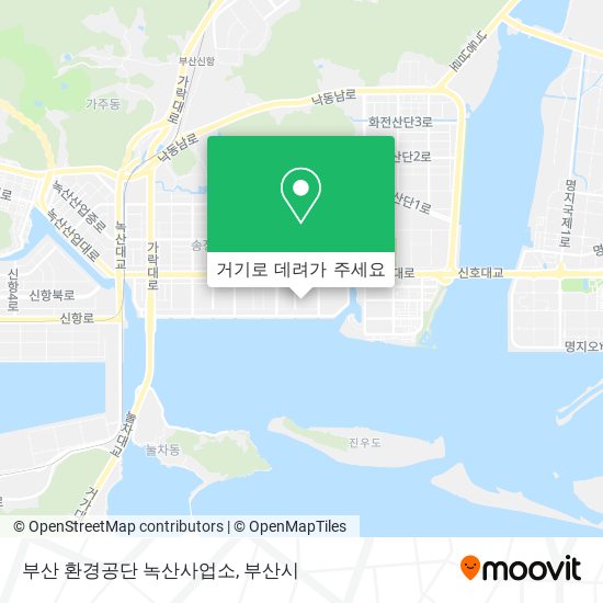 부산 환경공단 녹산사업소 지도