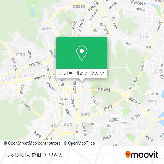 부산진여자중학교 지도