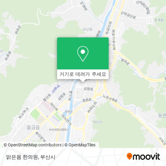 맑은몸 한의원 지도