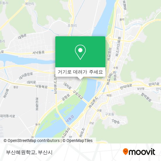 부산혜원학교 지도