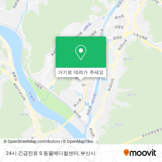 24시 긴급진료 S 동물메디컬센터 지도