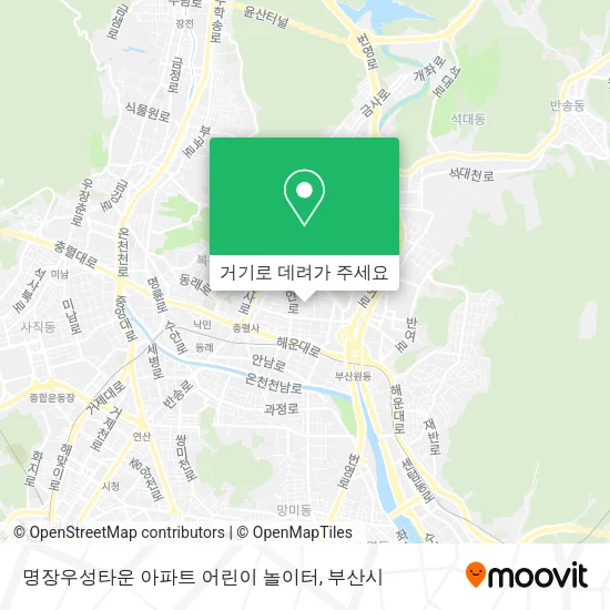 명장우성타운 아파트 어린이 놀이터 지도