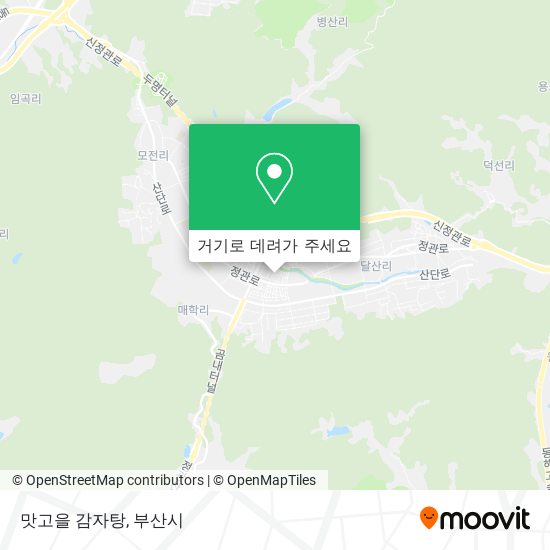 맛고을 감자탕 지도