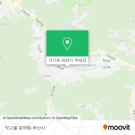 맛고을 감자탕 지도