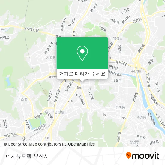 데자뷰모텔 지도