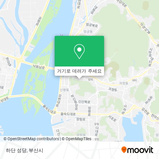 하단 성당 지도