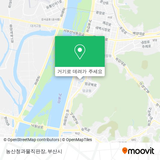 농산청과물직판장 지도