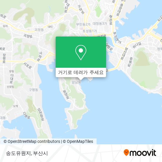 송도유원지 지도