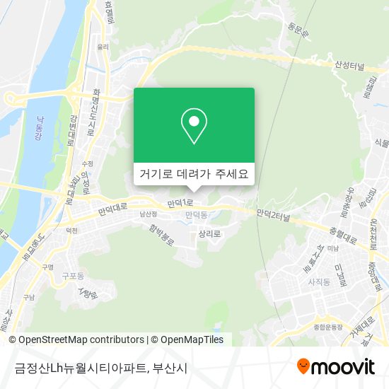 금정산Lh뉴월시티아파트 지도