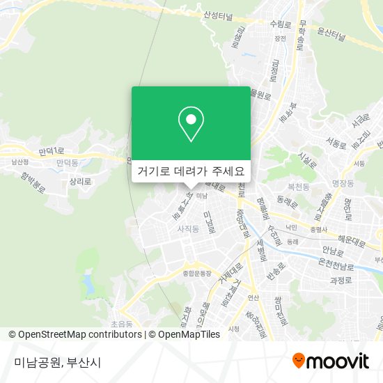미남공원 지도