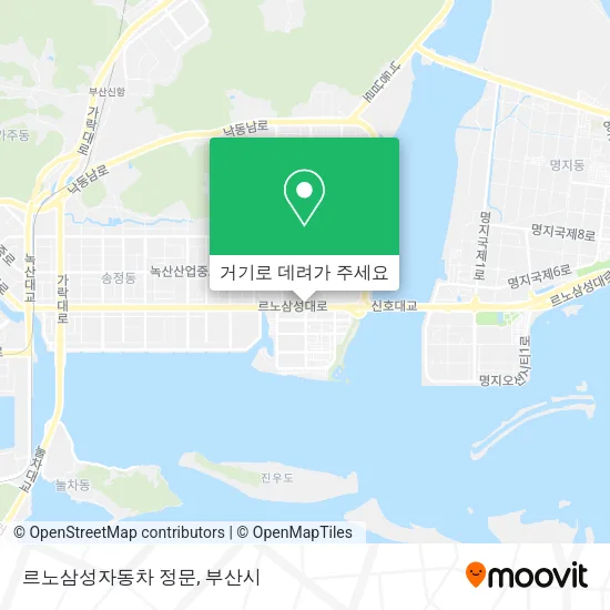 르노삼성자동차 정문 지도