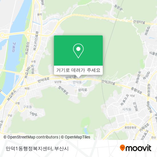 만덕1동행정복지센터 지도