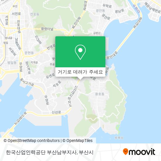 한국산업인력공단 부산남부지사 지도