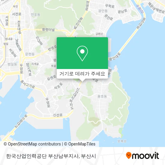 한국산업인력공단 부산남부지사 지도