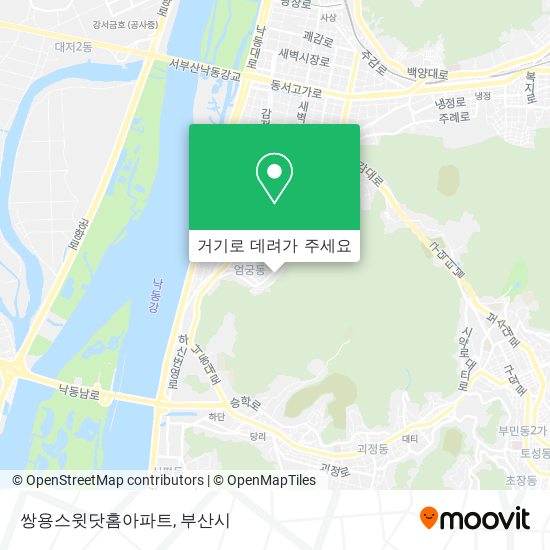 쌍용스윗닷홈아파트 지도