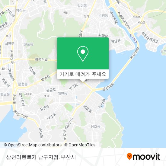 삼천리렌트카 남구지점 지도