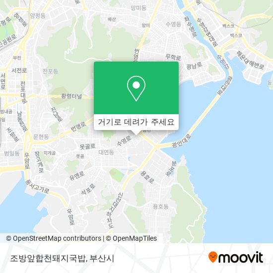 조방앞합천돼지국밥 지도