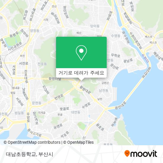 대남초등학교 지도