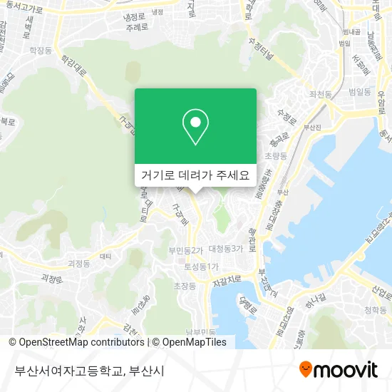 부산서여자고등학교 지도