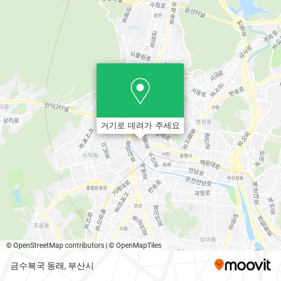 금수복국 동래 지도